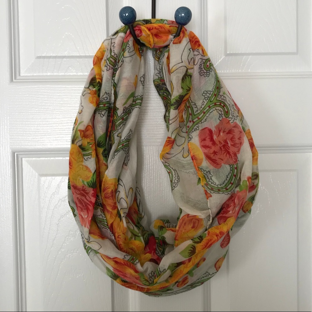 Floral Infinity Scarf