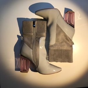 Public Desire suede heeled boots