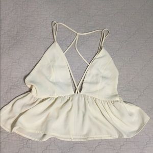 SILENCE + NOISE SEXY LOW V NECK TOP!