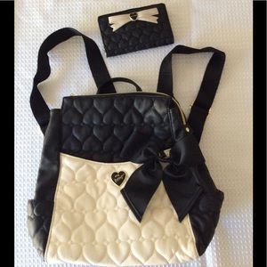 SOLD Brand new Betsy Johnson Bag & matching wallet
