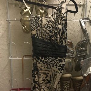 Sky one shoulder mini dress