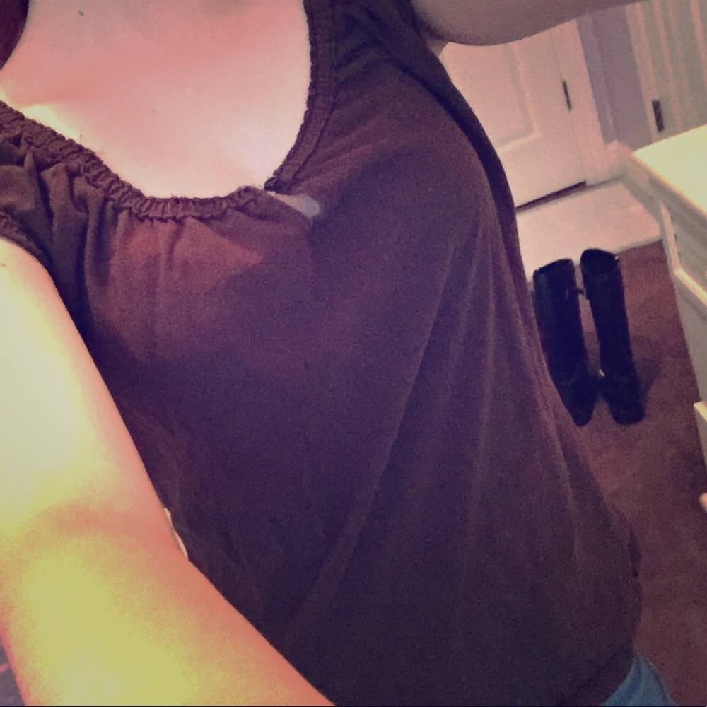 Brown summer top