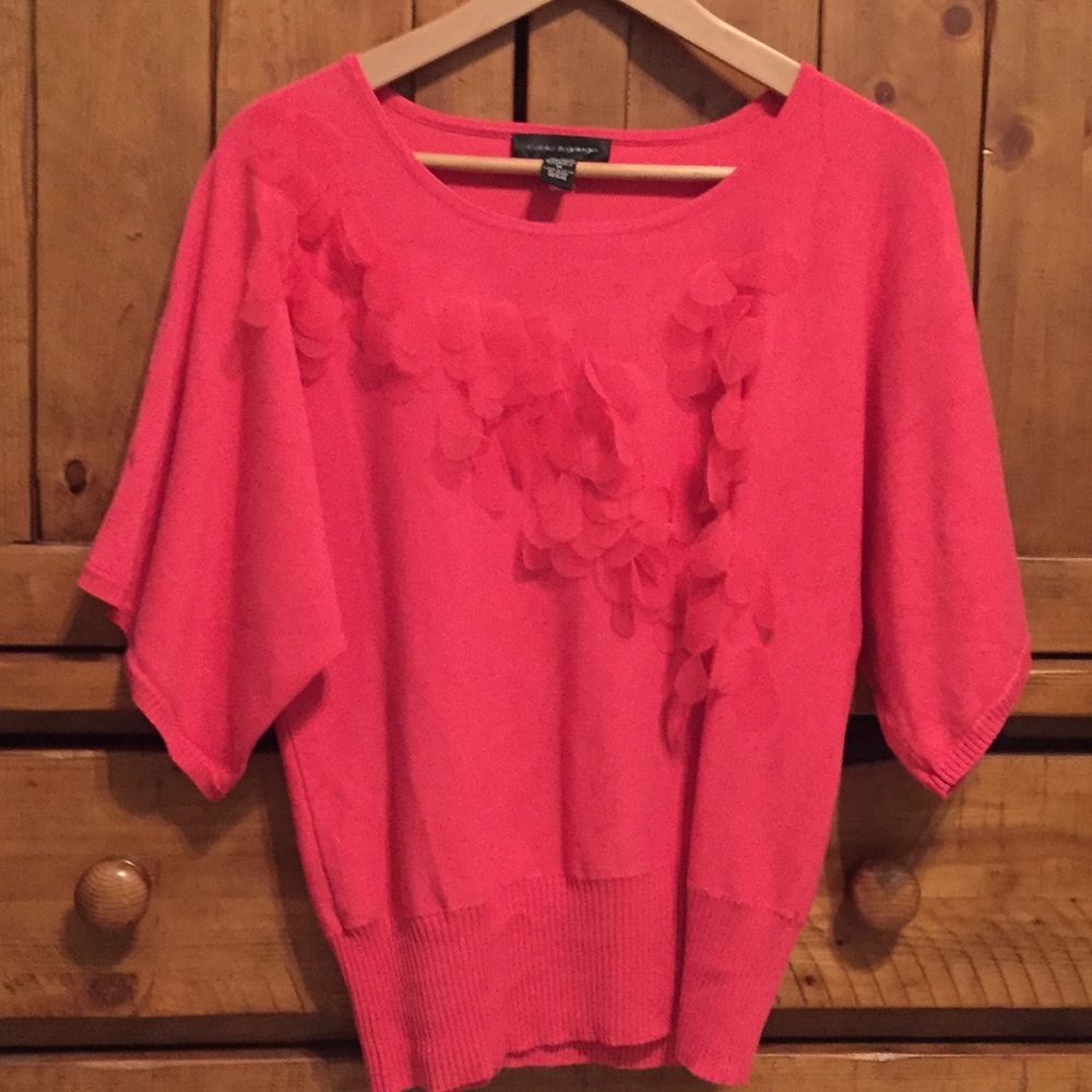 Dolman sleeve coral sweater