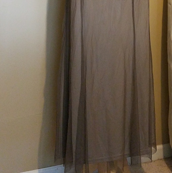 Adrianna Papell Taupe beaded gown - Picture 2 of 3