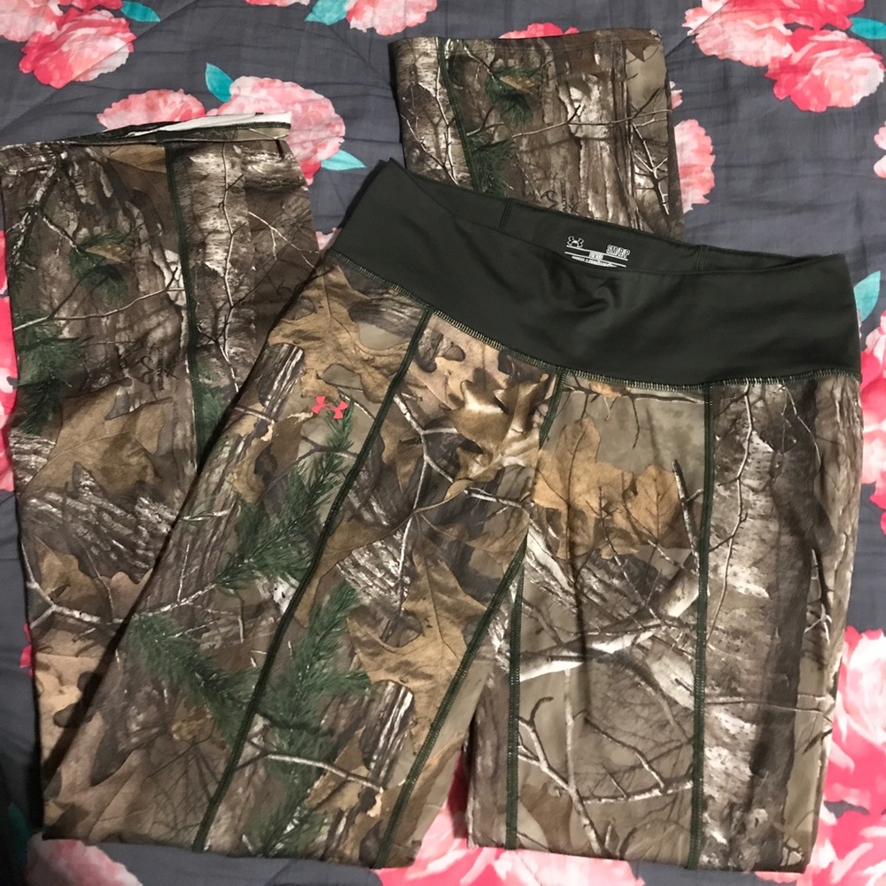 Under armour camo cold gear pants