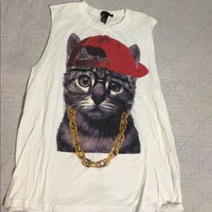 NWOT FOREVER 21 GANGSTA CAT!!