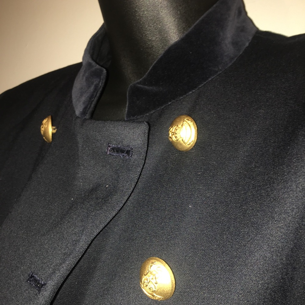 Jones New York warm suit coat with pea coat style