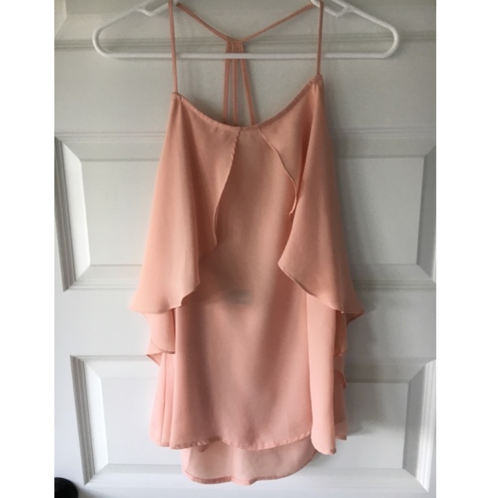 Pink Top with Strappy Back