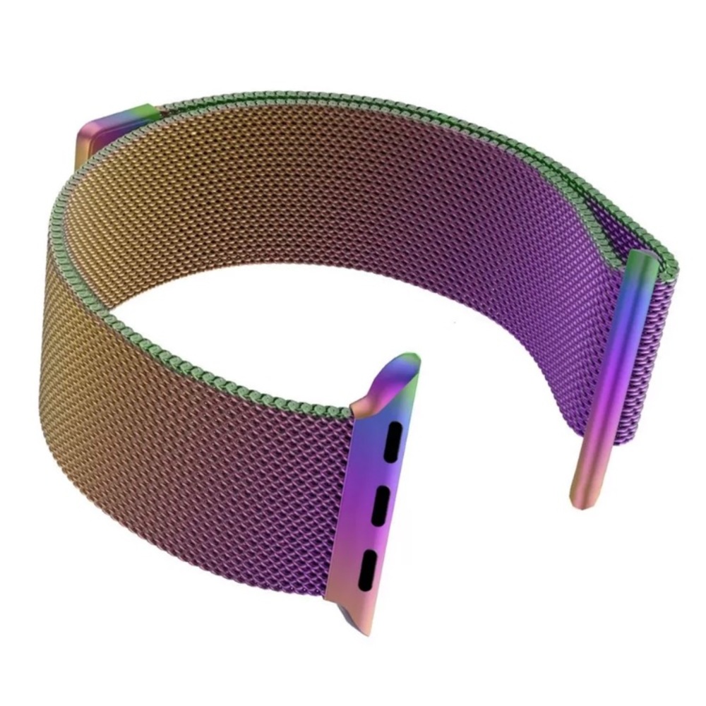 Apple Watch band 38mm rainbow stainless steel