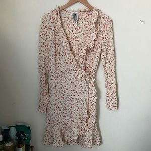 Floral wrap dress