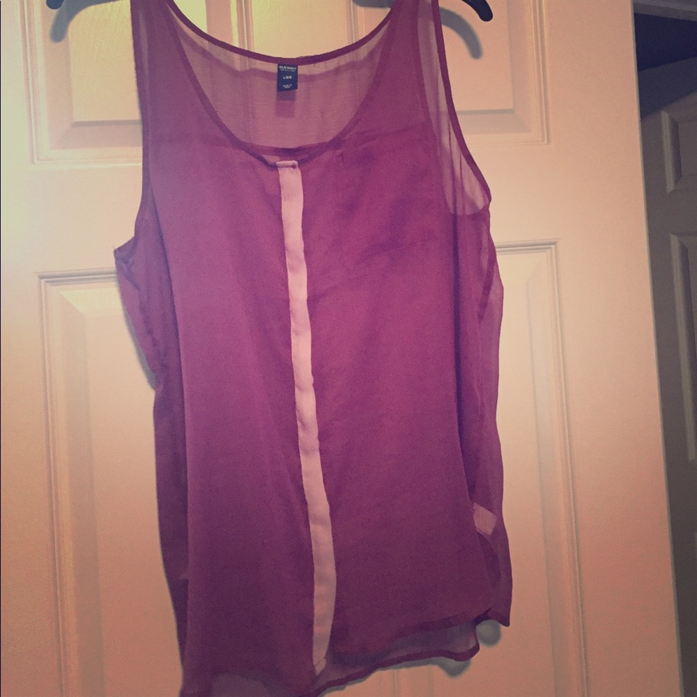 Old Navy purple sheer tank