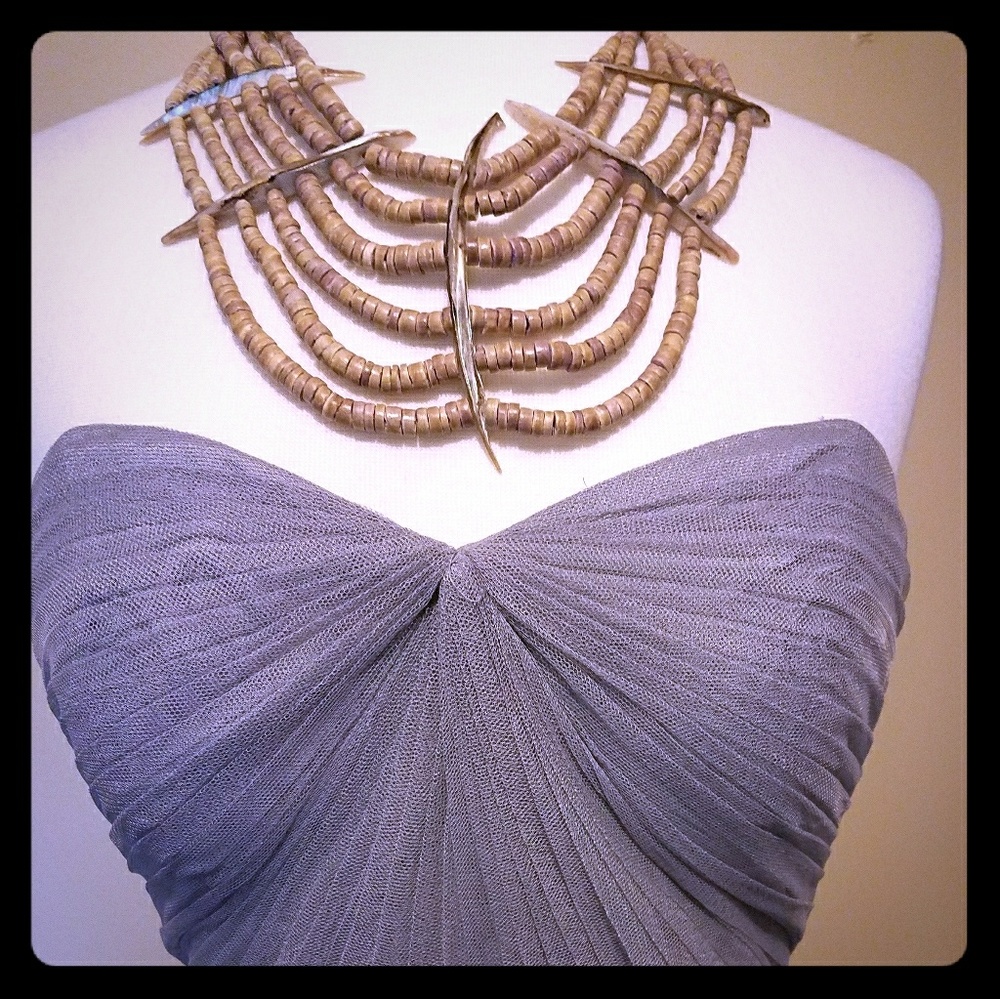 Fish bone Statement Piece necklace