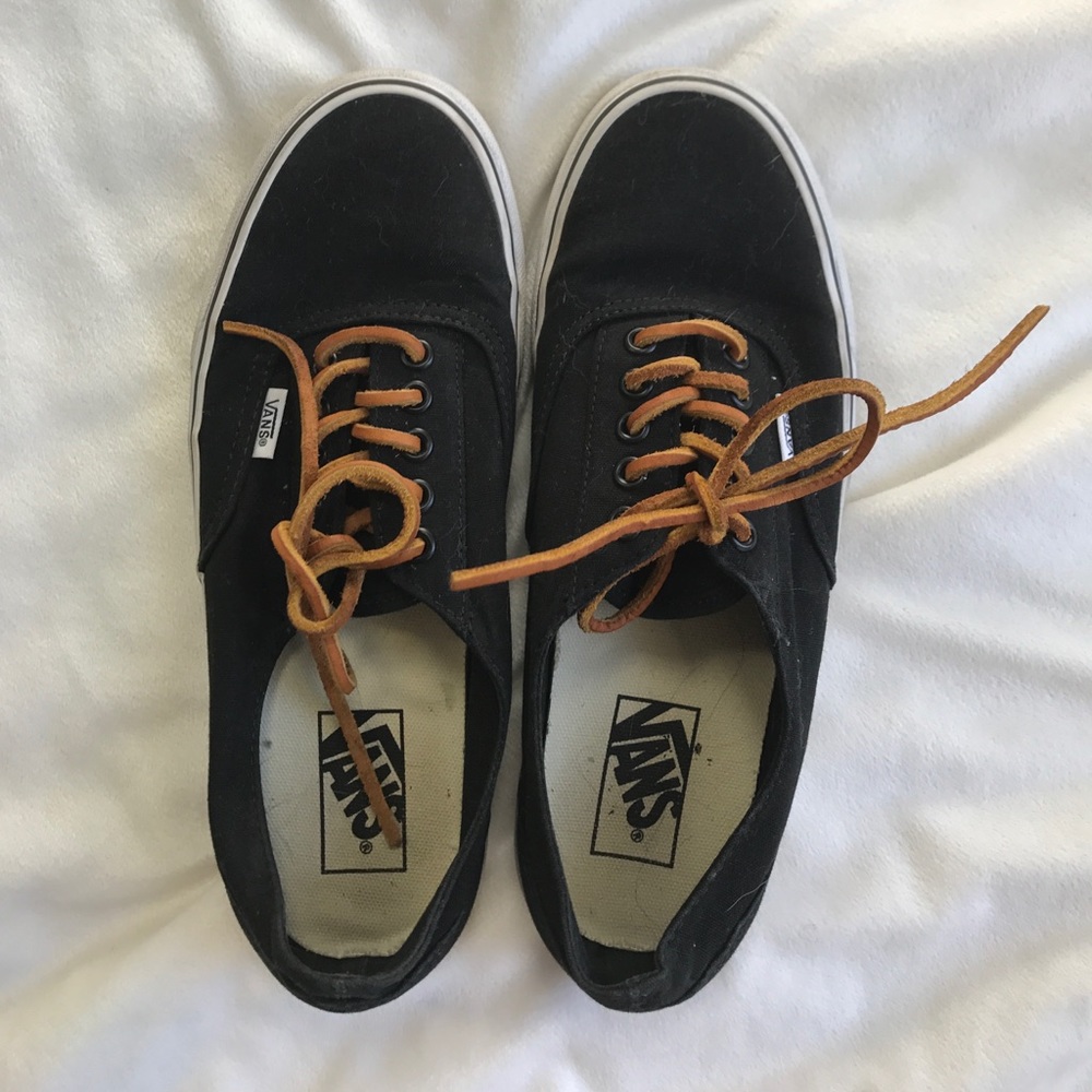 Black vans men shoes