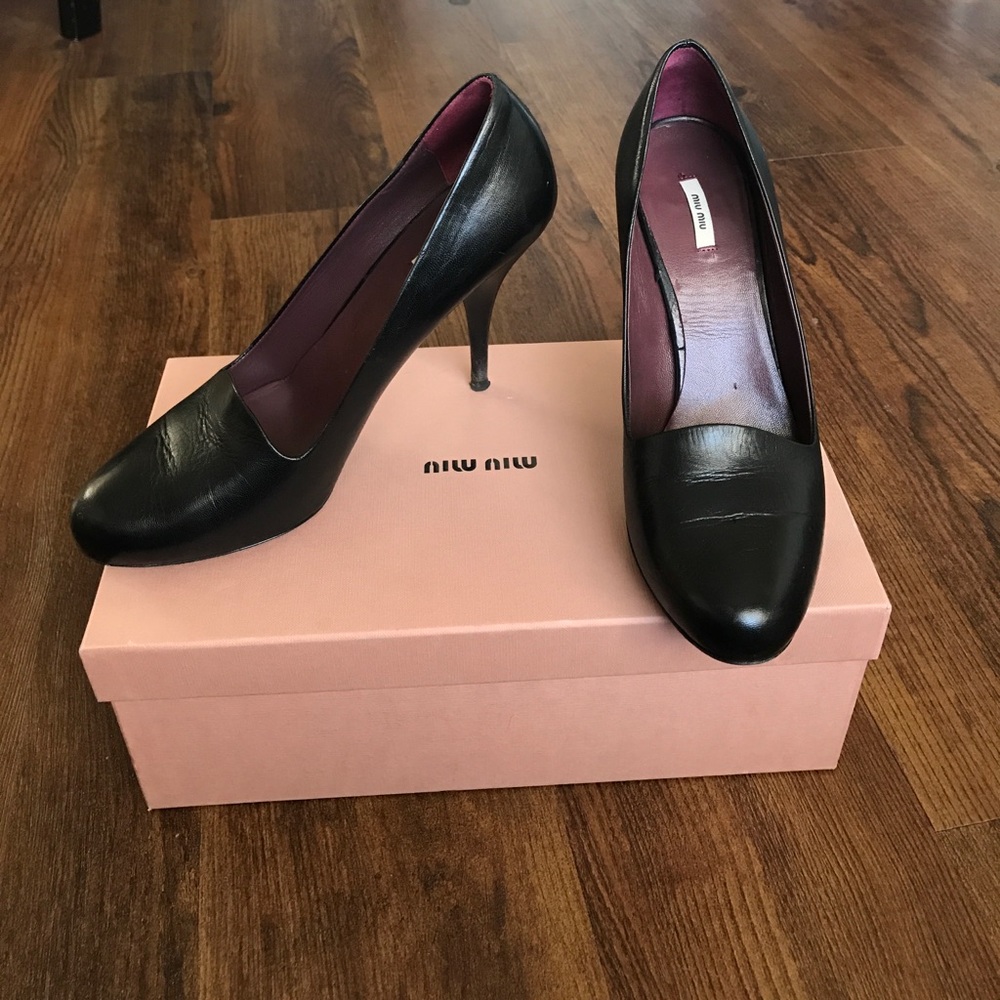 Miu miu leather pumps