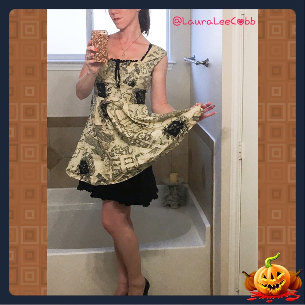 Harry Potter Map Dress - cute punk Halloween