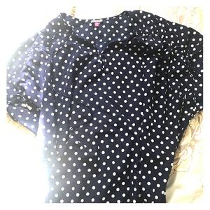 Vince Camuto Polka Dot Blouse, Size 22W