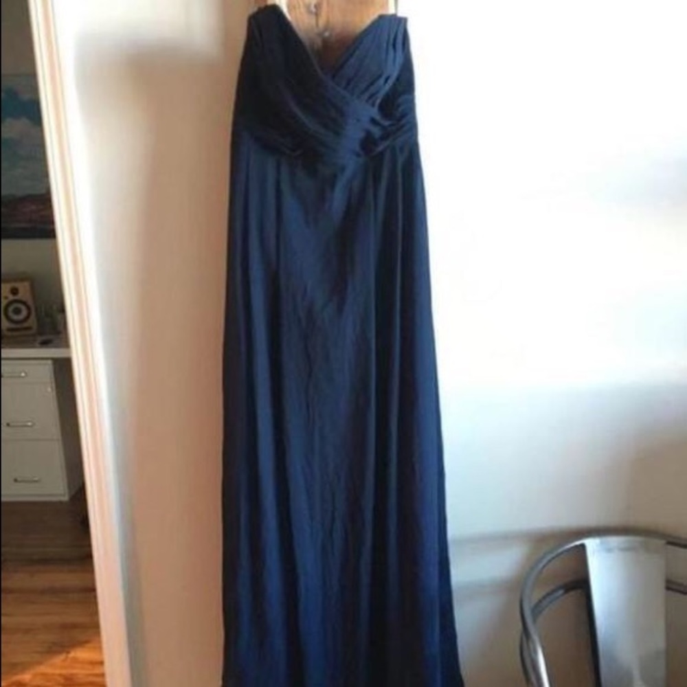 Long navy dress