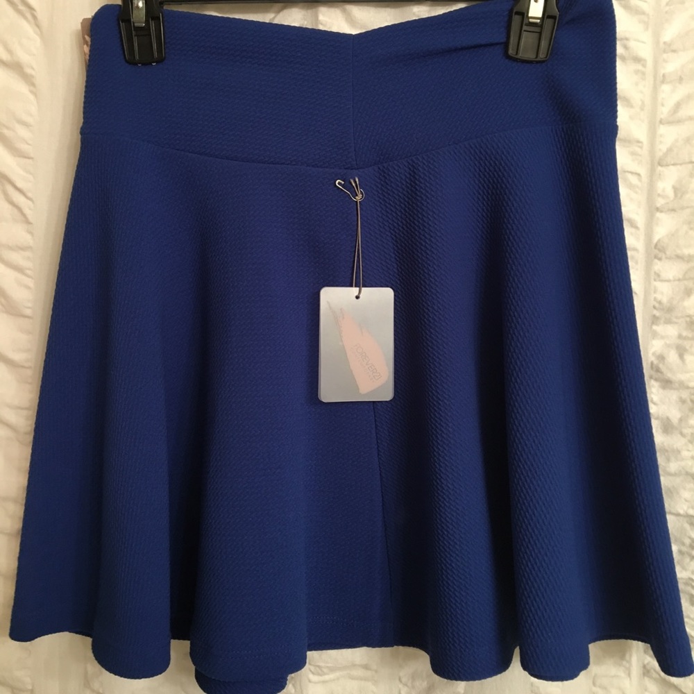 F21 Blue Skirt