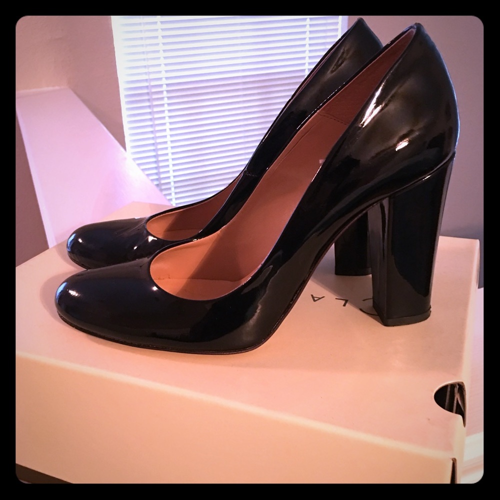 Bianca Di Italian Patent Leather Pumps