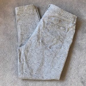 Ann Taylor loft floral jeans