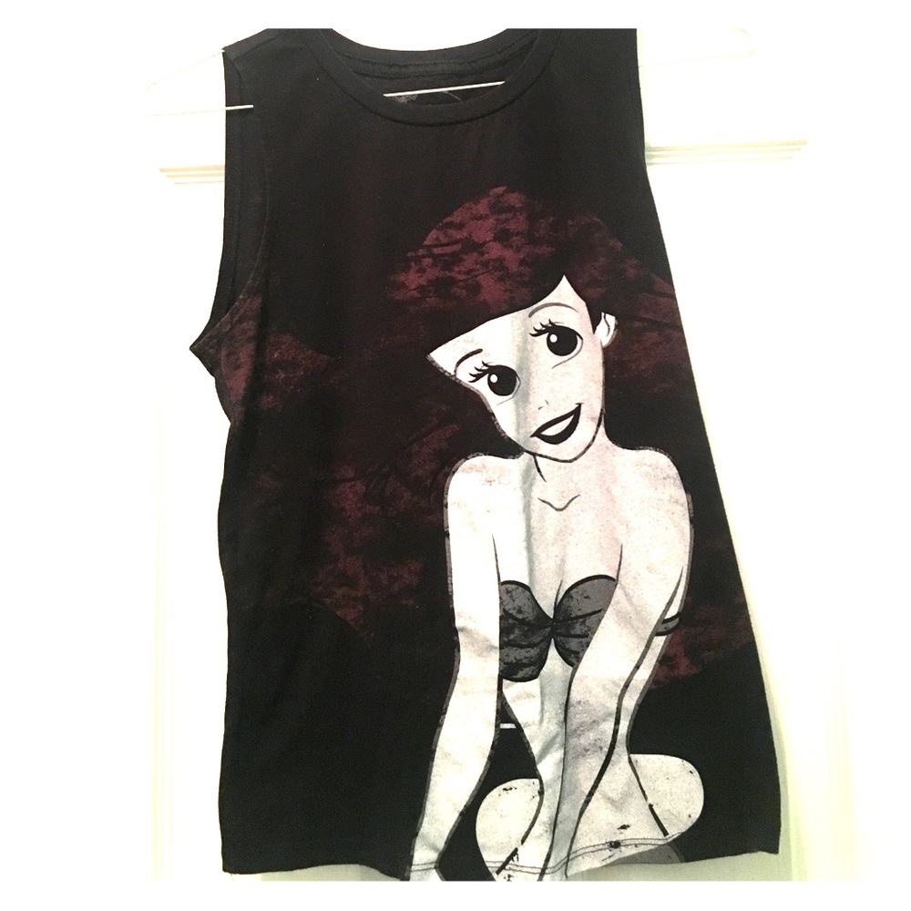 Goth Disney Ariel Tank Top Small