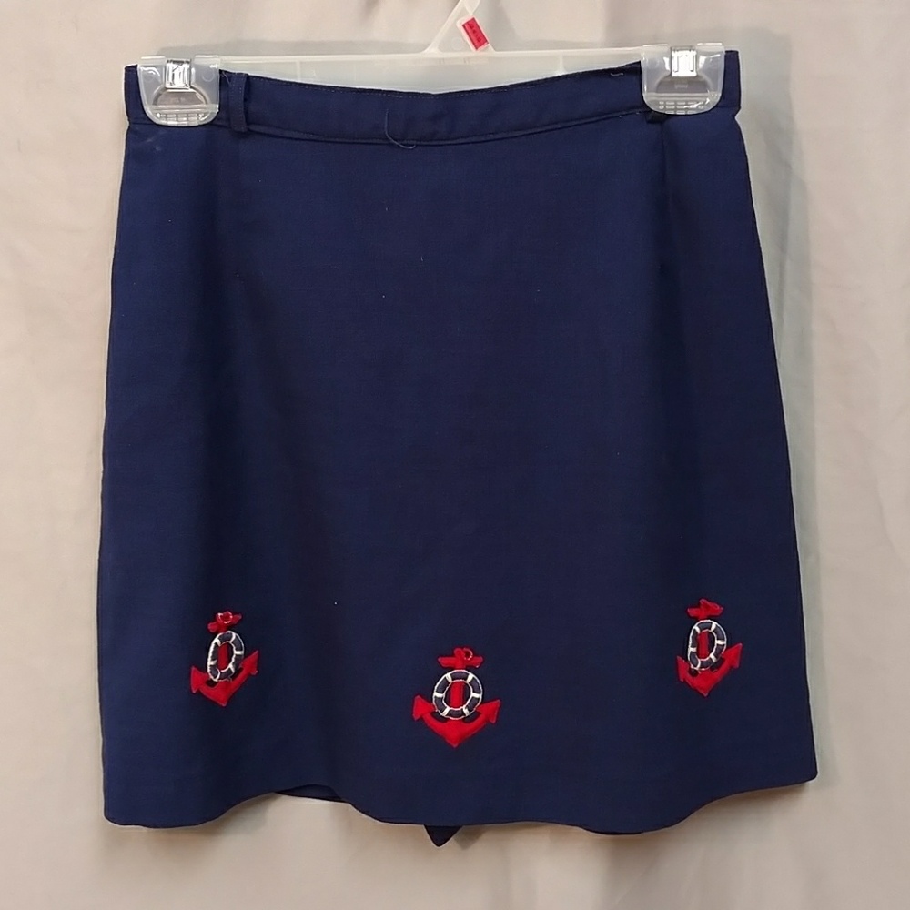 Vintage sailor  mini skort