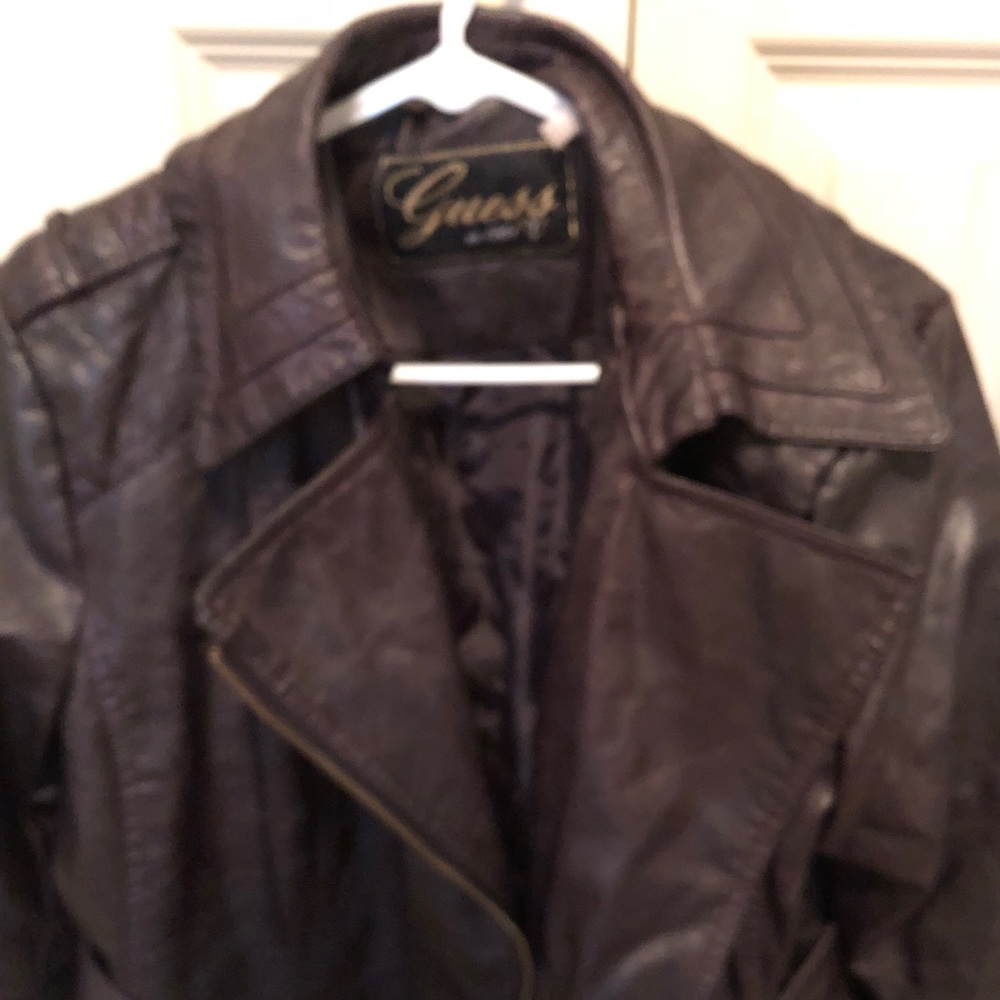 Guess XL Faux leather coat true fit