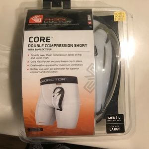 Nbw baseball double compression shorts/cup