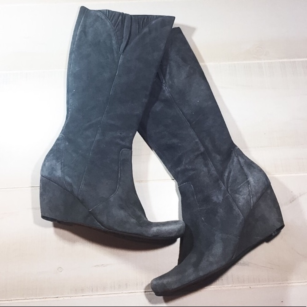 KENNETH COLE REACTION // TALL WEDGE BOOTS