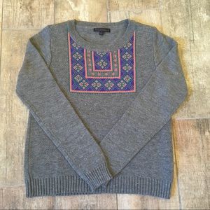 3/$15 Sale! Lucca Couture Aztec Charcoal Sweater