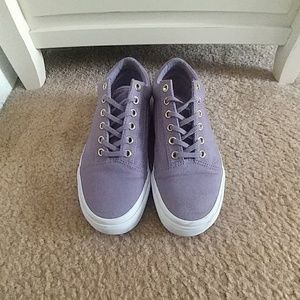 Purple Vans sneakers