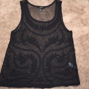 Black Transparent Tank