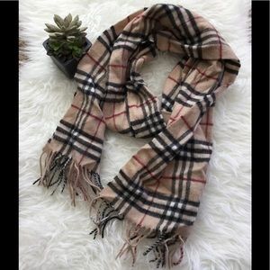 Classic Burberry check scarf
