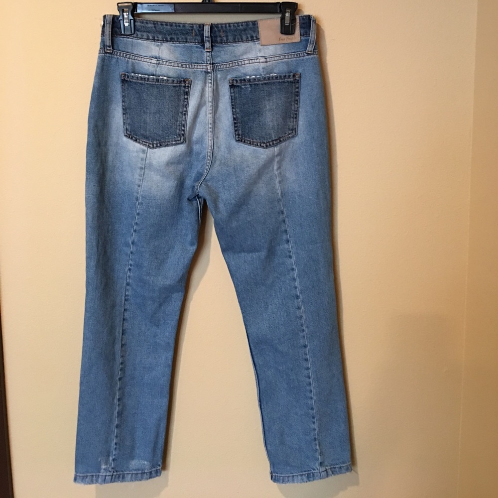 NWOT Free People patchwork jeans - Picture 4 of 6