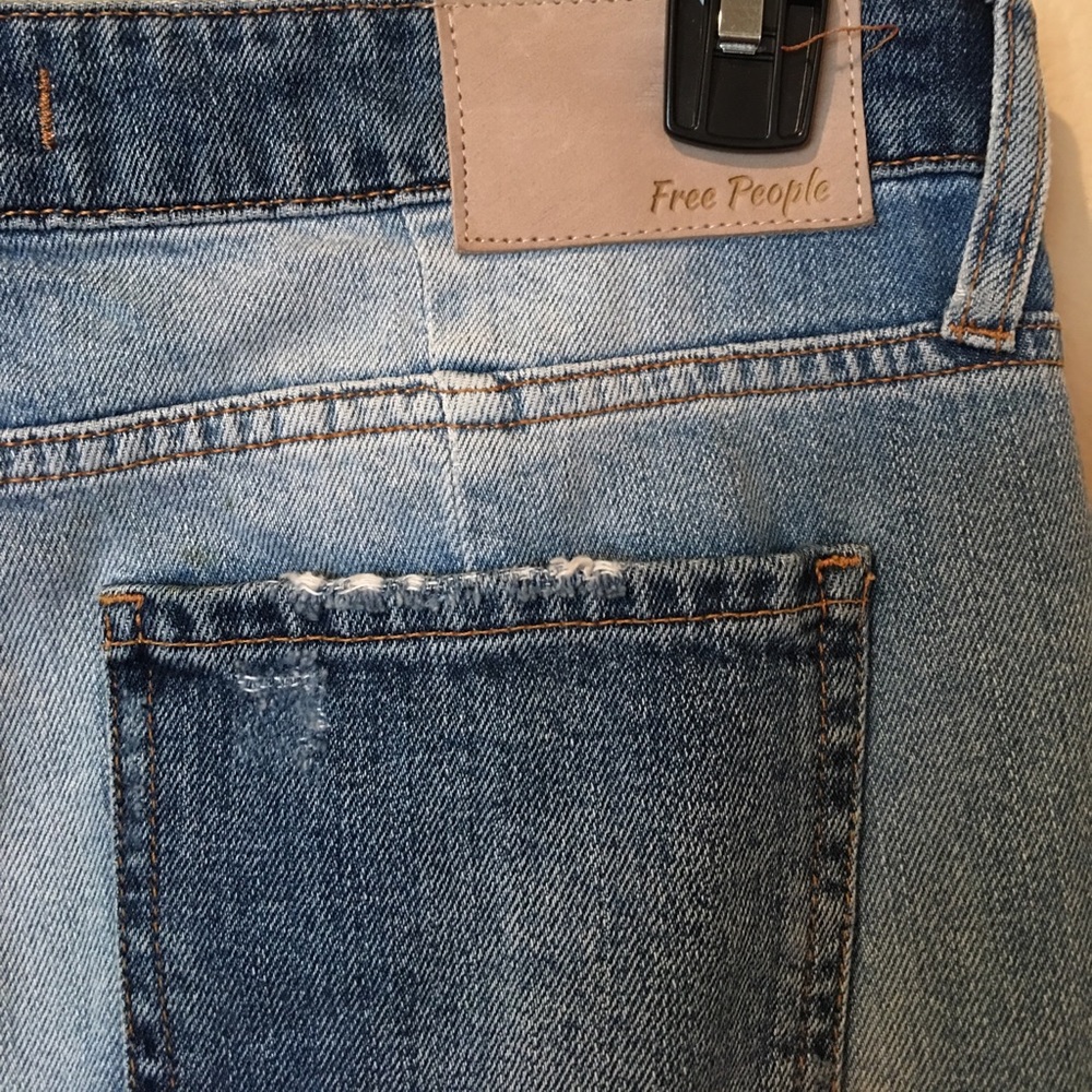 NWOT Free People patchwork jeans - Picture 5 of 6