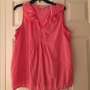 Super cute pink blouse!