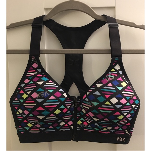 NEW VSX Victoria's Secret Front Close Sports Bra - Picture 2 of 5