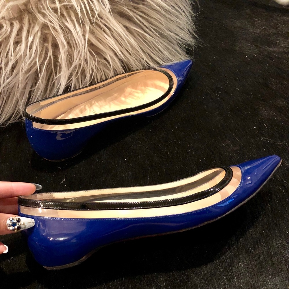 Auth Louboutin Paulina Patent Flat