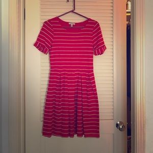 Anthropologie- Bordeaux Dress