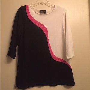 Bob Mackie Wearable Art Sweater with sequins