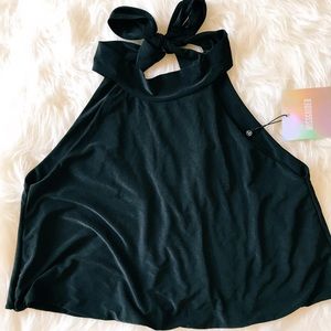 NWT missguided crop top slinky keyhole cut out