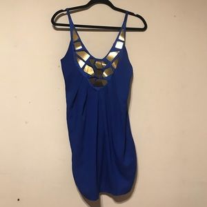 Blue and gold urban outfitters dress