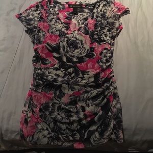 Beautiful flowery INC shirt. Worn twice LIKE NEW!!