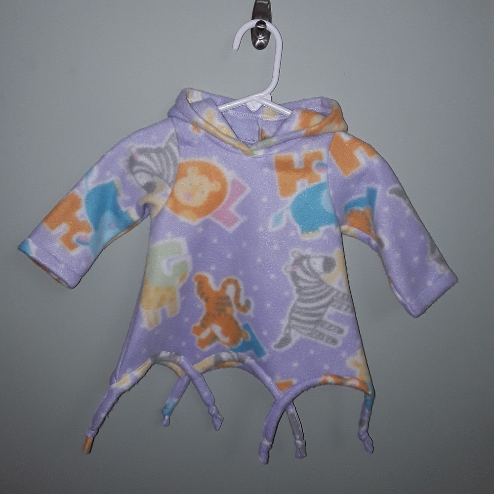 NWOT Pixie Dust Designs Fleece hoodie 12 /18 mos.