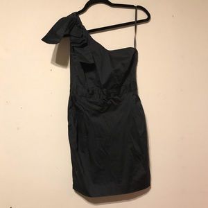 French connection black one shoulder dress!!