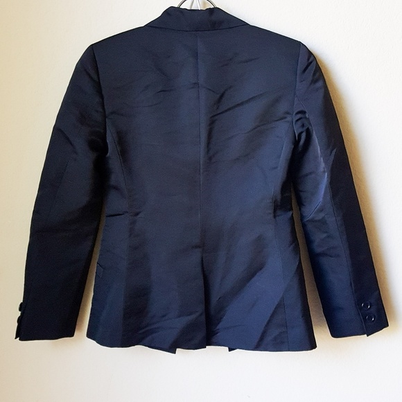 Banana Republic Black Silk Blazer Jacket - Picture 2 of 3