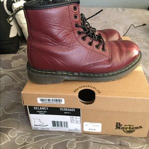 Dr. Marten burgundy boots