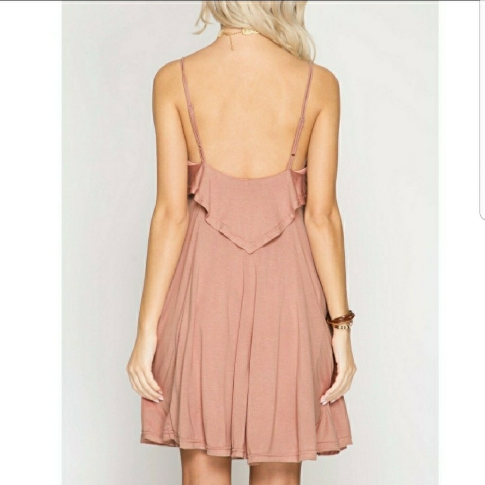 Layered it on me dusty rose dress - Picture 2 of 2