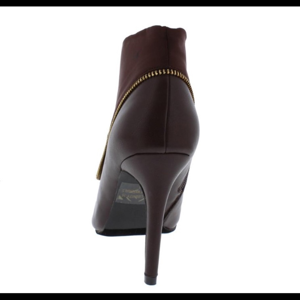 Zipper Embellished Ankle Boot - Picture 3 of 5