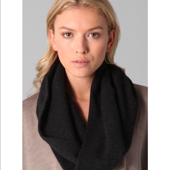black cashmere infinity scarf